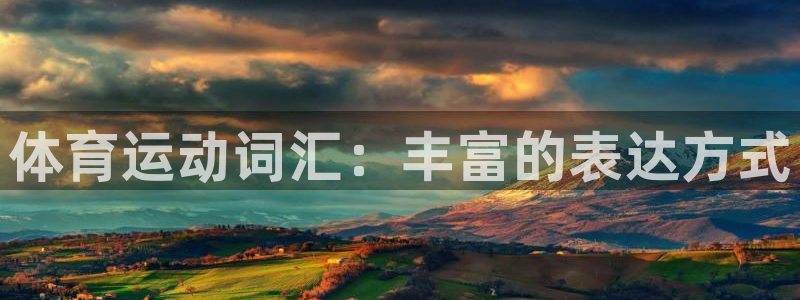 米兰体育官网下载平台注册：体育运动词汇：丰富的表达方