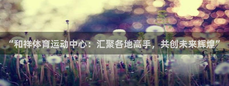米兰体育官网下载平台注册流程图：“和祥体育运动中心：